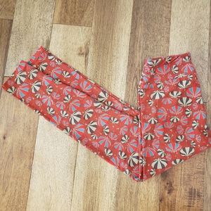 LuLaRoe O/S leggings, UMBRELLA pattern